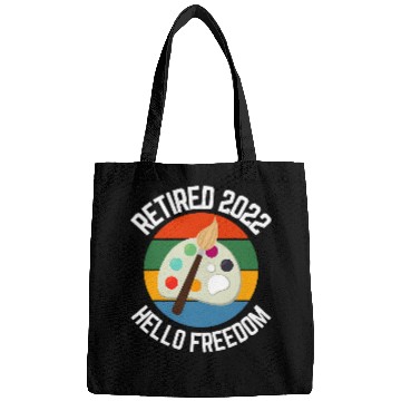 Discover Retired Painter Hello Freedom Artist 1 Bags