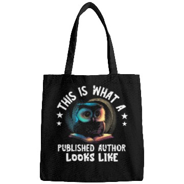 Discover Writer Owl Published Author Typewriter Novel Book Lover Bags
