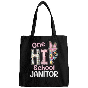Discover One Hip School Janitor Bunny Leopard School Easter Bags