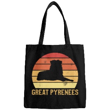Discover vintages Retro Great Pyrenees Dog Lover Bags