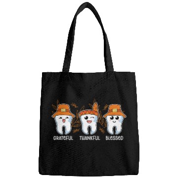Discover Thankful Grateful Blessed dentists Dental Technicians Bags