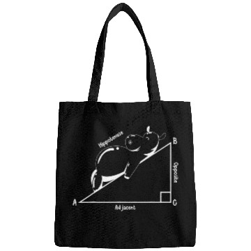 Discover Funny Hippopotamus Math Teacher Geometry Teaching Student Bags