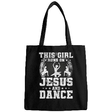 Discover This Girl Runs on Jesus and Dance Dancing Dancer Bags