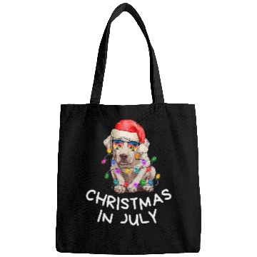 Discover Yellow Lab Mom Dad and Christmas in July Dog Bags