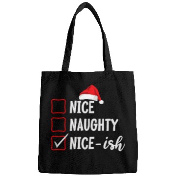 Discover xmass Nice Naughty NiceIsh Christmas List Bags