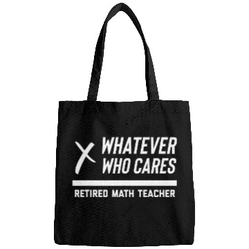Discover Funny Retired Math Teacher Retirement Professor Mathematics Bags