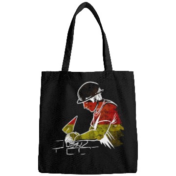Discover German Mason Construction Worker House Builder Germany Bags