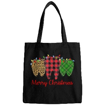 Discover three th merry xmass christmas buffalo leopard plaid cool Bags
