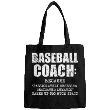 Discover Mens Baseball Coachs Definition Funny Bags
