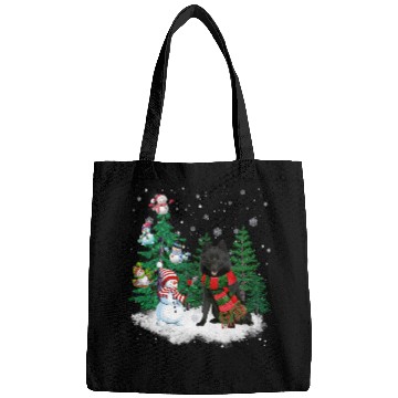 Discover Schipperke Dog Christmas Snowman xmass Tree Pajama Bags