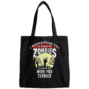 Discover Zombies Wire Fox Terrier Spooky Halloween Bags