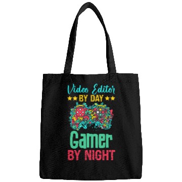 Discover Video Editor Gaming Lover Funny Novelty Bags