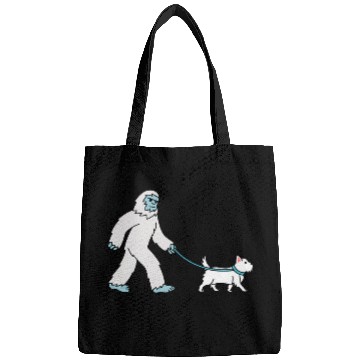 Discover yetis Walking Westie Cryptozoology Dog Bags