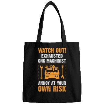 Discover CNC Machine Operator CNC Wizard Automation Worker Bags