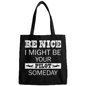 Discover Be Nice Pilot Aviation Airplane Flying Aircraft Engine Plane Bags