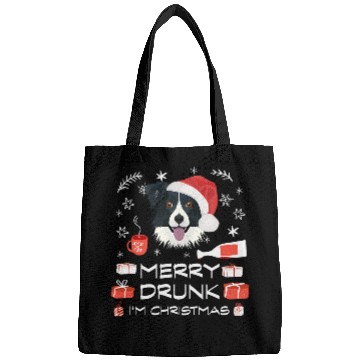 Discover Merry drunk Border Collie Bags