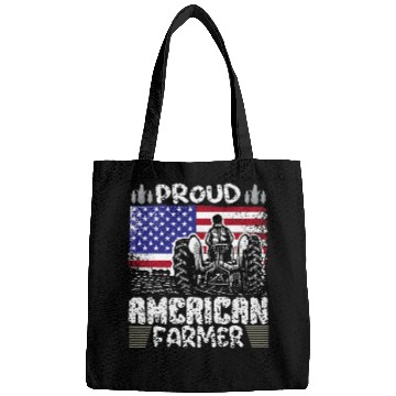 Discover Lofty American Farmer 2US Flag Lovable Pleasant Quote Bags