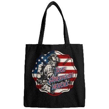 Discover True American Heroes American Flag Fires Dept  Firefighter Bags