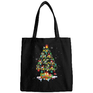 Discover Santa Reindeer Elf Miner Face Covering As xmass Tree Lover Bags