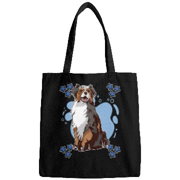 Discover Mens Aussie Art Drawing Stars Boys Australian Shepherd Bags
