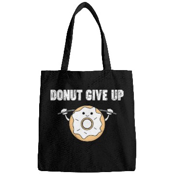 Discover Pullups 2Funny Fitness Workout Gym Donut Lover Bags