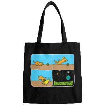 Discover Physics Teacher Physical Science Professor Cat Owner Bags