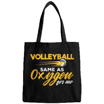 Discover Volleyball the Same as Oxygen for me Volleyball Player Coach Bags