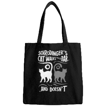 Discover Funny Scientist Schrodingers Cat Quantum Physics Lover Bags