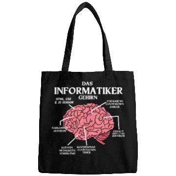 Discover The computer scientist brain for programmers coders and nerds Bags