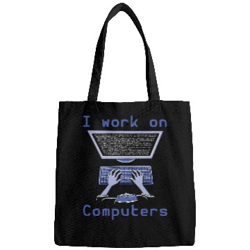 Discover Binary Coding Programmer I Work On Computers Binary Code Bags