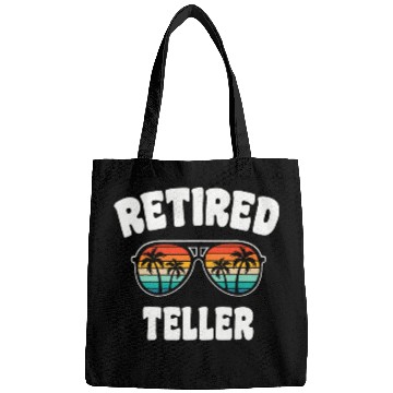 Discover Retired Teller Funny Retirement Congratulations Bags