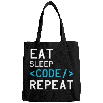 Discover Binary Coding Eat Sleep Code Repeat Computer Programmer Bags
