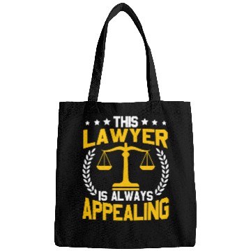 Discover Funny Lawyer Always Appealing Law School Student Graduation Bags