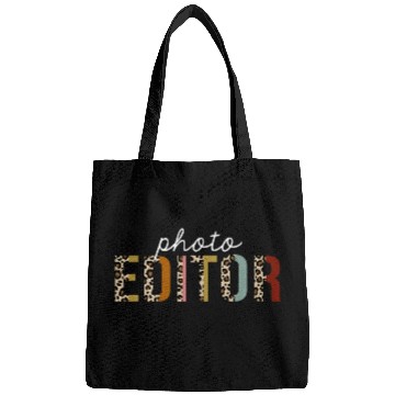 Discover Photo Editor Leopard Print Funny Appreciation Bags