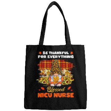Discover Thankful Blessed NICU nurses Gnome Fall Thanksgiving Bags