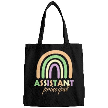 Discover Assistant Principal Rainbow Funny Job Title School Worker 1 Bags
