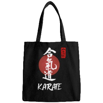 Discover Karate Japanese Calligraphy Martial Arts Group Design Bags
