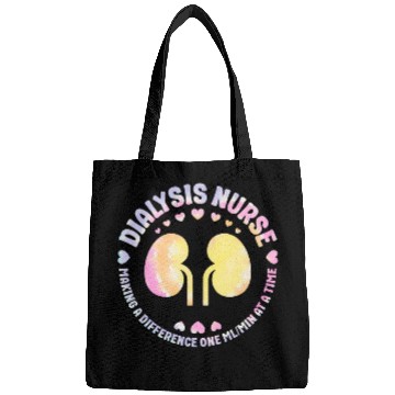 Discover Dialysis nurses Making a Difference Funny Dialysis nurses Week Bags