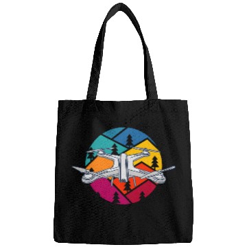 Discover Retro Quadcopter Art For Quadrotor Drone Pilot Bags