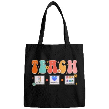Discover Teach Kindness Empathy Inclusion SLP ABA Squad SPED Teacher Bags