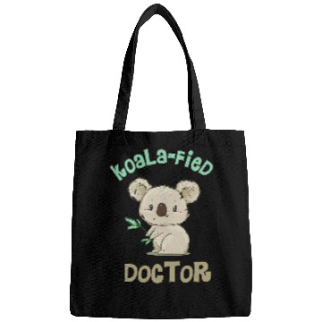 Discover Funny Koala Doctor Med Student Graduation Gift Idea Bags