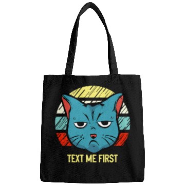 Discover Text Me First Introvert Boss Antisocial Manager Funny Rules Bags
