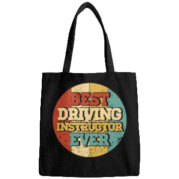 Discover Driving Teacher Driving Instructor Ever Circle Vintage Bags