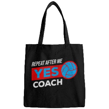 Discover Volleyball Coachs Gift for Training Repeat after me Yes Coach Bags