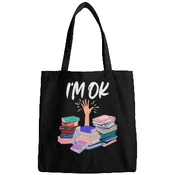 Discover Reading Books Librarian Reader Nerd Im Ok Teacher School 2 Bags