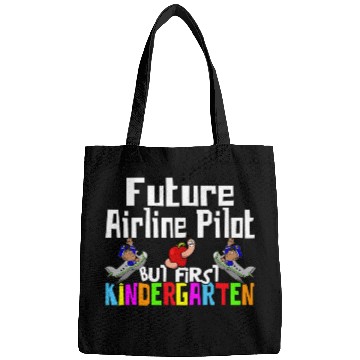 Discover Funny Kindergarten Back To School Future Airline Pilot Bags