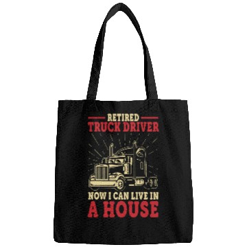 Discover Retired Truck Driver Funny Trucker Retirement 1 Bags