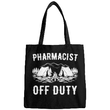 Discover Camping Pharmacist Off Duty Funny Camper Bags