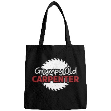 Discover Grumpy Old Carpenter Carpentry Woodworker Bags