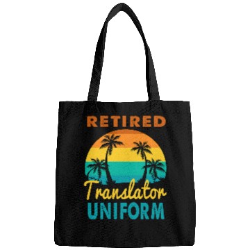 Discover Retired Translator Uniform Tropical Island Retirement Bags